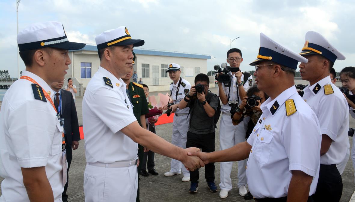 Tàu 015-Trần Hưng Đạo tham gia diễn tập hàng hải ASEAN - Trung Quốc